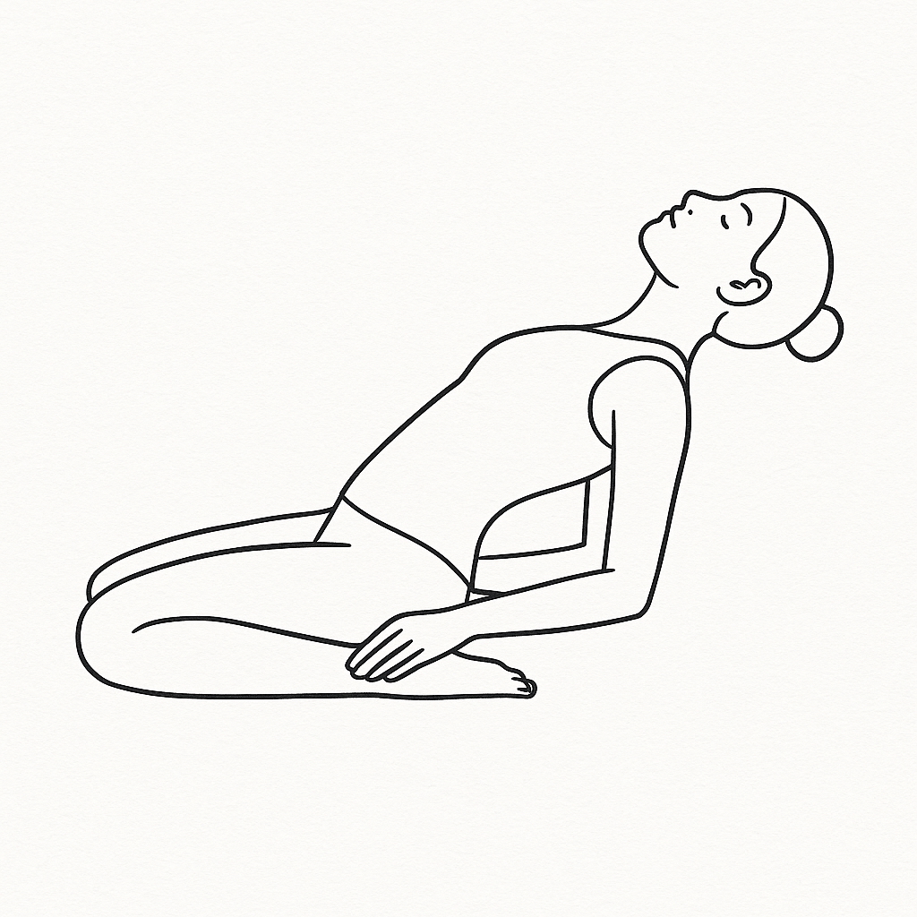Yin Yoga Saddle (Sattel) Rückbeuge - Quadrizeps und Hüftbeuger Dehnung nach Paul Grilley Methode
